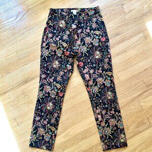 H&M Patterned Dress Pants - Women's Size 8 - Flattering and Comfortable
